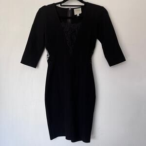 Mason Dress Womens P Black Body Con Lace